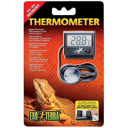 Exo Terra Digital Thermometer with Probe, Celsius and Fahrenheit | Celsius and Fahrenheit