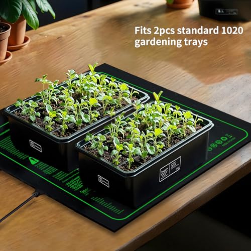 20"x20" Durable Seedling Heat Mat for Seed Starting and Germination | Waterproof Warm Hydroponic Heating Pad with ETL Certified for Indoor Plant Gardening and Cutting, Brewing and Greenhouse - style: 20"x20" Heat Mat -Upgrade Version
