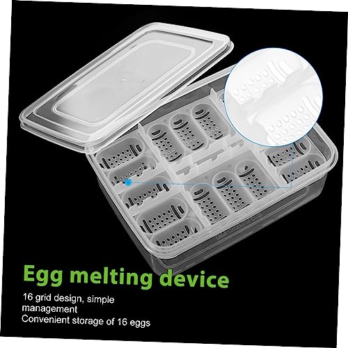 BESPORTBLE 2Pcs Compartment Reptile Hatchery Tray Lightweight Incubator Box for Lizard Easy to Clean and Portable Breeding Case