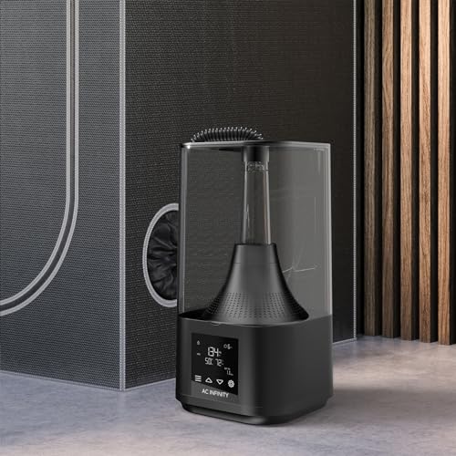 AC Infinity CLOUDFORGE T3, Plant Humidifier 4.5L with VPD Humidity Controls | 10-Level Precision Vaporizer, Extendable Targeting Hose and No-Leak Seal for Grow Tents - size: 4.5L Plant Humidifier