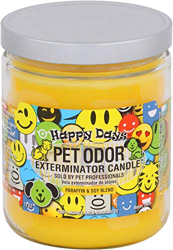 Happy Days„ Pet Oder Exterminator Candle„ 13 oz - color: Yellow