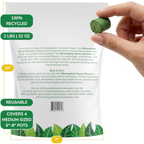 Houseplant Smart Gravel, Reusable Drainage Rocks for Potted Plants, 32 oz