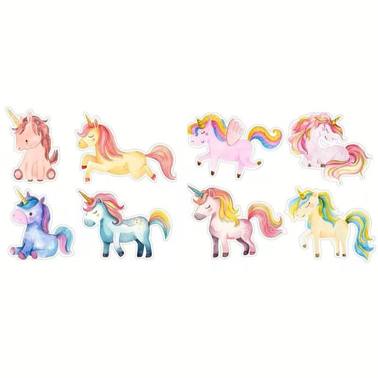 500pcs Unicorn Animal Stickers - Vibrant Rainbow Cute Cartoon Designs, Glossy Finish, Perfect for Crafts, Gifts, and Decorations, Craft Decor - color: Colorful 41