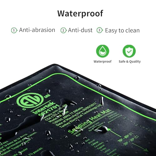 10"x20" 4in1 Seedling Heat Mat for Seed Starting and Germination | Durable Waterproof Hydroponic Heating Pad with ETL Certified for Indoor Plant Gardening and Cutting, Brewing and Greenhouse - style: 4in1-4PK-20" x 10"- Heat Mat