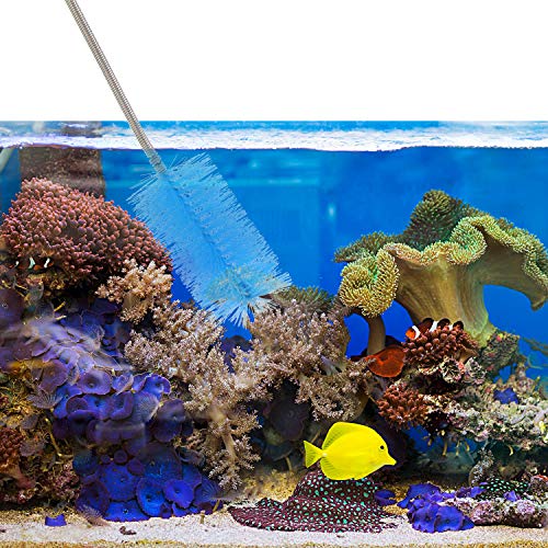 12 Pieces Aquarium Filter Brush Set Flexible Double Ended Hose Pipe Cleaning Stainless Steel Nylon Long Tube Cleaning Brush for Fish Tank Kitchen Glasses Drinking Straws Keyboard