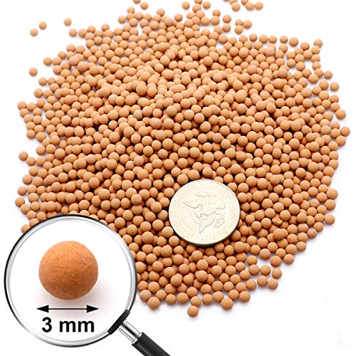 Clay Pebbles Gardening Ceramsite Orchid Hydroponic Grow Media Clay Rocks Drainage Water Purification Ceramsite Decor Cultivation Soil Stone Horticultural Grade for Soil Hydroponics Aquaponics 2.2lb - color: Clay Pebbles, size: 2.2 lb