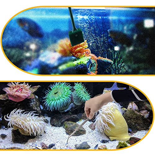 Fish Tank Cleaning Tools, 8 in 1 Aquarium Feeder Tools Kit, Aquarium Plants Cleaner, Stainless Steel Feeding - color: Cleaning Tools 8pcs