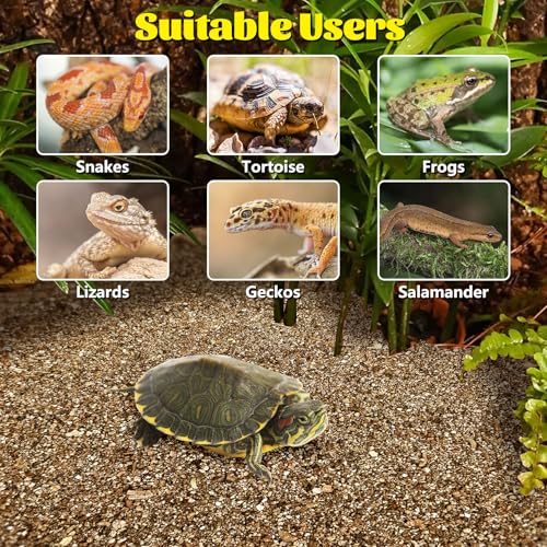 Hamiledyi Vermiculite for Incubating Reptile Eggs Terrarium Bedding Snake Habitat Substrate Reptile Bedding for Tortoise, Gecko, Ball Python, Salamander, Snake, Horned Frog(1Pack,0.52gal)
