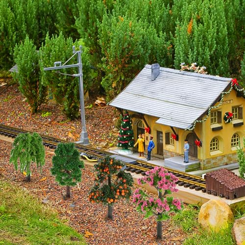 LIOOBO 12pcs Miniature Trees for Crafts Fairy Garden Accessories Mini Mixed Model Trees Dollhouse Decor Terrarium Plant for DIY Micro Landscape Train Scenery Architecture Diorama Supplies 2.1-2.5Inch