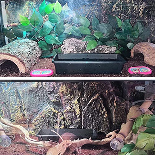 Hamiledyi 17.3×11.8'' Rock Terrarium Background 3D Reptile Tank Background Board Bearded Dragon Tank Backdrop Climbing Wall Habitat Decor for Lizard Geckos Iguana Snake Spider - color: Yellow
