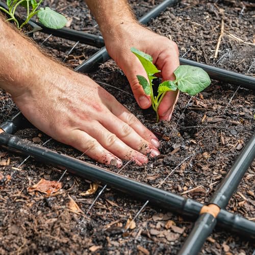 Garden Grid 4x8 | Irrigation System for Garden Bed Watering | Pre-Assembled | 2-Min Setup Garden Watering System; Full-Coverage, No Dry Spots; USA-Made; Lasts Years Longer Than Drip Irrigation, 44x88" - size: 4x8, style: Standard