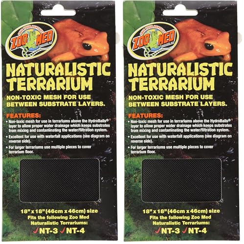 Zoo Med Naturalistic Terrarium Mesh, 18 x 18-Inches (Pack of 2) - size: 18" x 18" (Pack of 2)