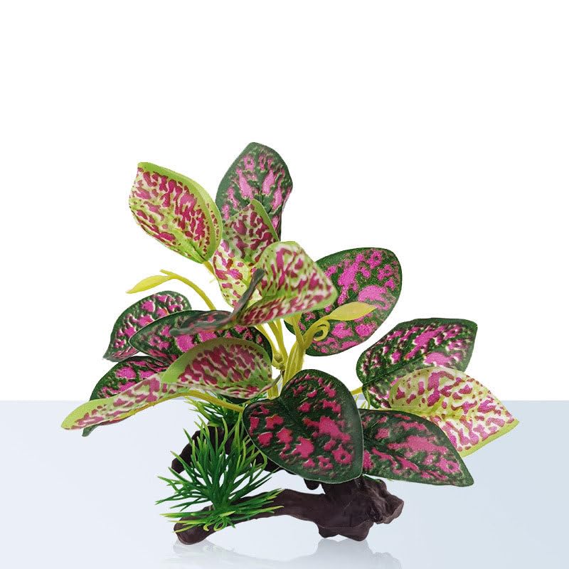 4 Pack Tall Aquarium Plants - Reptile Habitat Plants Realistic Silk Fake Betta Fish Tank Decor for Terrarium Aquascaping