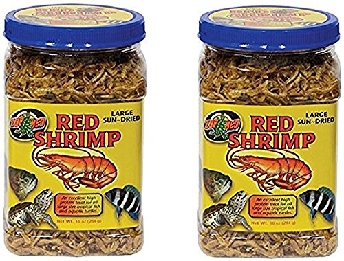 Zoo Med Large Sun-Dried Red Shrimp 10oz Each (2 Pack) - size: 10 Ounce (Pack of 2)