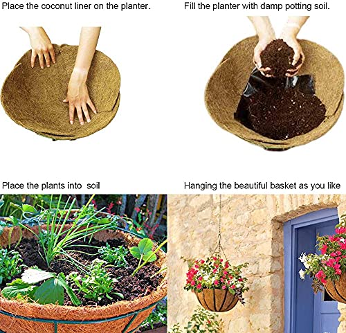 SUNYAY 16x120 inch Natural Coconut Coir Liner Sheets Coco Fiber Roll Coco Mat for Planter Flower Basket Liner Garden Decoration Animal Pet Pad - size: 16x120 inch