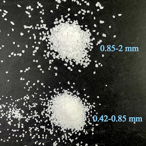 FANTIAN White Aquarium Sand, 20 lbs Fish Tank Sand | Aquarium Substrate Gravel, Safe for Fish Tank, Shrimp, Turtle, Terrariums, Aquatic, Plant, Fire Pits, Candle, Vase, Crafts - color: White, size: 20 LB