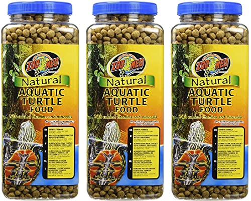 Zoo Med Natural Aquatic Turtle Food (Pellets) 13 oz - Pack of 3 - size: 13 Ounce (Pack of 3)