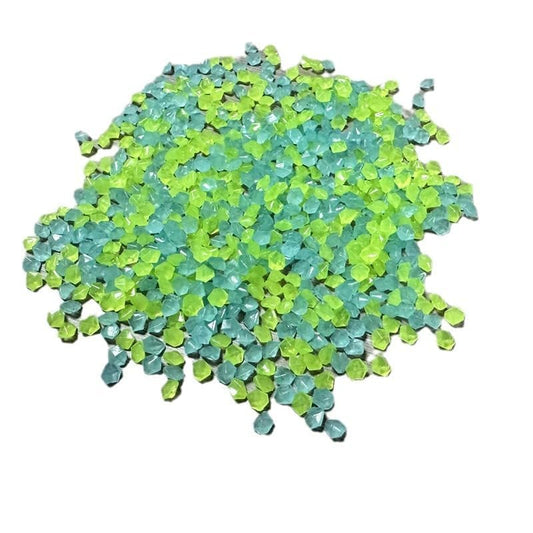 3000PCS Glow in The Dark Rocks for Fish Tank Aquarium Glow Gravel Stones for Pond Walkway Garden Landscape Outdoor Decor Luminous Pebbles for DIY Crafts 3-5mm Blue Green