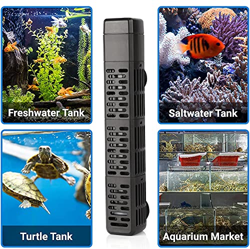 HiTauing Aquarium Heater, 50W/100W/200W/300W/500W Submersible Fish Tank Heater with Over-Temperature Protection and Automatic Power-Off When Leaving Water for Saltwater and Freshwater - size: 200W