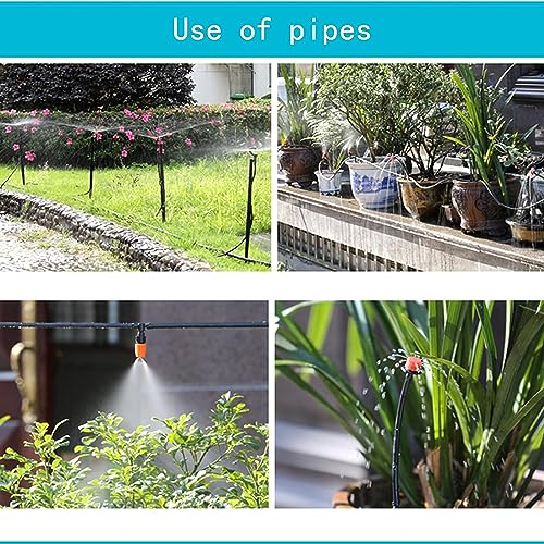 226FT Greenhouse Micro Drip Irrigation Kit Automatic Irrigation System Patio Misting Plant Watering System with 1/4 inch 1/2 inch Blank Distribution Tubing Hose Adjustable Nozzle Emitters Sprinkler | Automatic Irrigation System, Patio Misting Plant Wateri