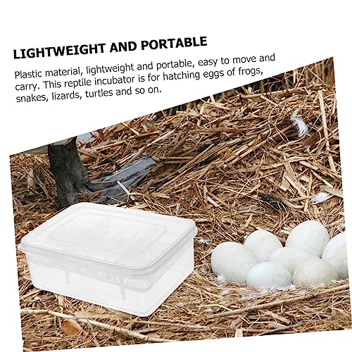 Professional Reptile Incubation Box Eggs Capacity Plastic Lightweight Design