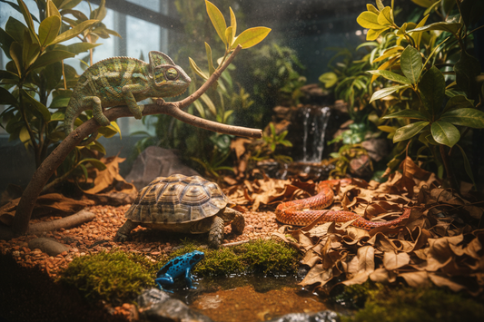 From Branches to Burrows: How Four Terrarium Animals Move Through Their Worlds