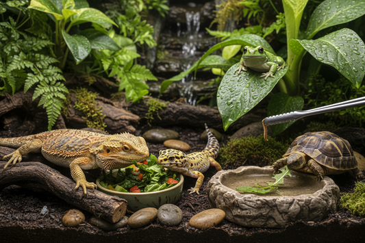Hunters, Grazers, and Patient Feeders: Four Different Mealtimes in the Terrarium