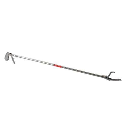 Snake Tong Foldable Stainless Steel Reptile Grabber Catcher Portable Snake Handling Tool with Extended Self Locking Design for Farmers Reptile Handling