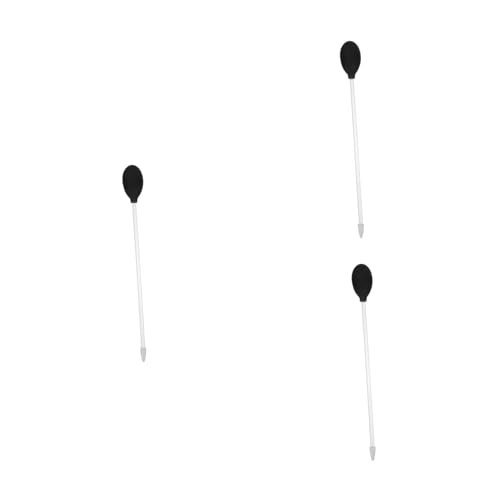 3pcs Fish Tank Water Changer Coral Multi-Functional Aquarium Tool for Easy Cleaning and Feeding Acrylic Design Lightweight and Portable - color: Blackx3pcs, size: 30X3.5CMx3pcs