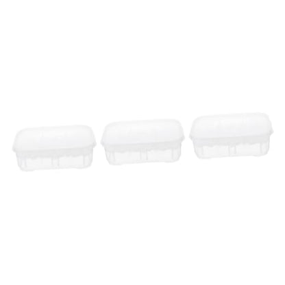 DOITOOL 3pcs Reptile Hatching Incubation Box Two Design for Eggs for Snakes and Lizards Efficient Reptile Breeding Container