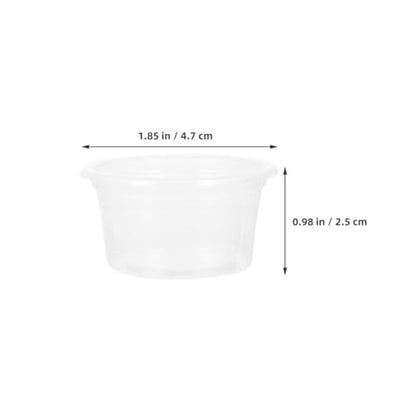 50pcs Small Reptile Water Dish and Food Bowl Set 25ml Plastic Terrarium Feeding Cups for Leopard Gecko, Snake, Frog, Lizard, Bearded Dragon, Suitable for Amphibians and Insect Pets