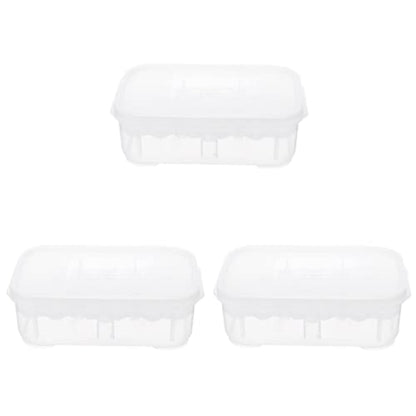 3pcs Box Container Hatching Reptile Lizards Lizard Breeding Snake for Tray Gecko Hatchery Feeding Hatcher Transparent Reptiles Eggs -Layer Grids Incubation Drawer Incubator