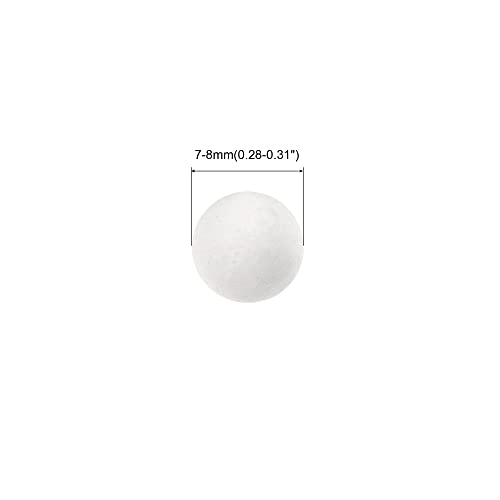 MECCANIXITY Clay Pebbles 7-8mm 0.88 lbs White Gardening Potted Balls for Hydroponic Growing, Vases Supplies, Bonsai Decor
