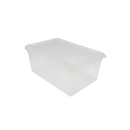 Small Plastic Terrarium Container, Clear PP Habitat Box for Reptiles & Amphibians, 6.7 x 4.1 x 2.8 Inches, White