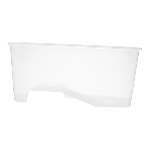 Happyyami Turtle Tank with Basking Platforms Spacious Transparent Habitat for Small Reptiles Easy Cleaning Design for Healthy Environment Turtle Creatures Tank