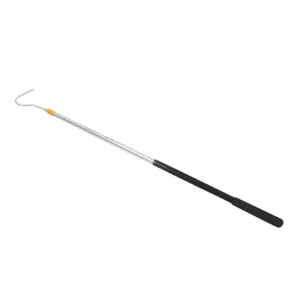 Kisangel 1.5m Telescopic Snake Catcher Tool Adjustable Stainless Steel Hook for Safe Handling of Snakes and Reptiles Portable Retractable Design for Versatile Use