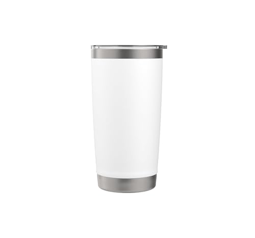 Wicket Keeper Trust Required Cricket Stainless Steel Insulated Tumbler - color: White