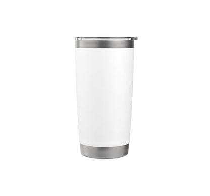Wicket Keeper Trust Required Cricket Stainless Steel Insulated Tumbler - color: White