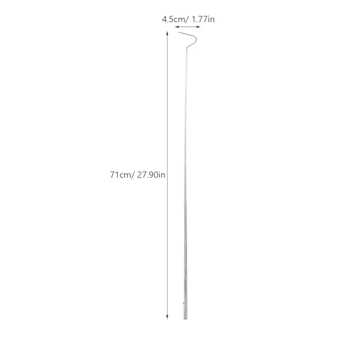 Tofficu Retractable Snake Hook and Sturdy Stainless Steel Reptile Catching Tool with Telescopic Handle for Safe Snake Handling in Pet Care and Field Use