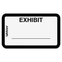 TAB58092 - Tabbies Tabbies Color-Coded Exhibit Labels