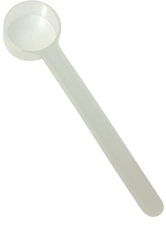 4 mL (3/4 Teaspoon) Long Handle Plastic Measuring Spoon for Coffee, Protein Powder, Pet Food, Spices, Grains, Dry Goods – Food-Grade BPA-Free (Pack of 1) - size: 4 mL | 1/4 Tablespoon | 3/4 Teaspoon