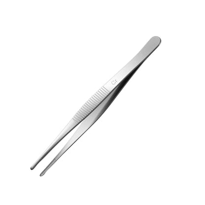 Aniso 6 Inches Stainless Steel garden tweezers | Precision Serrated, Non-slip handle For Hand-Made，succulent，Pick up an ice cube Kitchen and Dining Room - size: 6 inches