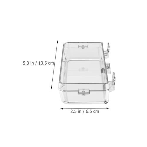 Large Transparent Lizard Feeding Bowl with Suction Cup Wall-Mounted Reptile Feeder Dish for Insect and Water Feeding Smooth Rounded Edges Space-Saving Design for Terrariums