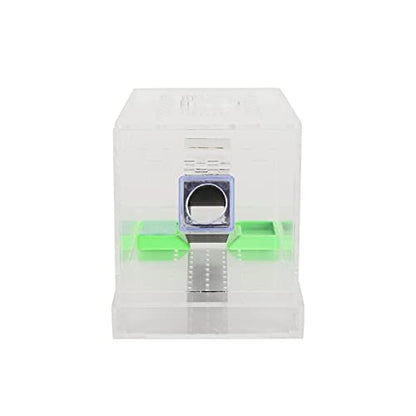 Transparent Acrylic Reptile Feeding Cricket, Cricket Care Kit Cricket Keeper with Tubes Cricket Keeper Tank Box(S)