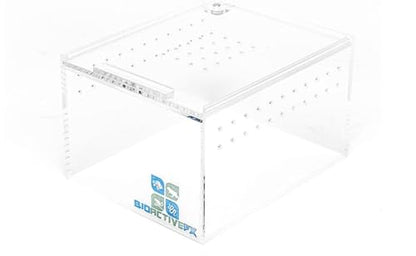 Acrylic Terrarium – Magnetic Mini & Nano Enclosures for Reptiles, Amphibians, Invertebrates, Tarantulas, Scorpions, Frogs, Geckos & Exotic Pets (5 x 4 x 3 inches, 0.26 Gallon) - size: 5 x 4 x 3 inches, 0.26 gallon