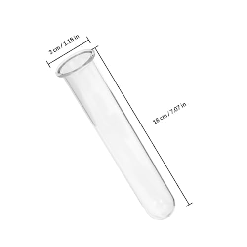 TOYANDONA 4pcs Glass Test Tube Vase Hydroponic Plant Holder Small Glass Propagation Tubes for Desktop Terrarium Decoration Home Garden