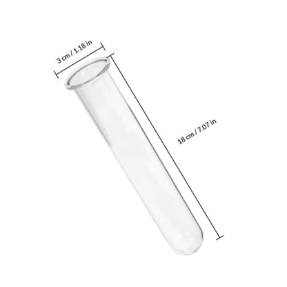 TOYANDONA 4pcs Glass Test Tube Vase Hydroponic Plant Holder Small Glass Propagation Tubes for Desktop Terrarium Decoration Home Garden