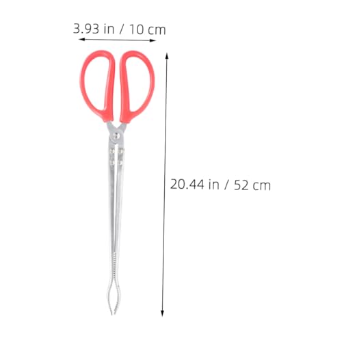 BESTonZON Snake Catching Tool Snake Tong Feeder Reptile Feeding Tongs Reptile Supply Clip for Lizards