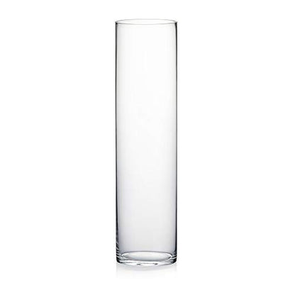 WGV Cylinder Vase, Width 6", Height 24", Clear Tall Glass Container Terrarium Candle Holder for Wedding Centerpiece, Party Event, Home Office Decor, 1 Piece - size: 6"x24"H