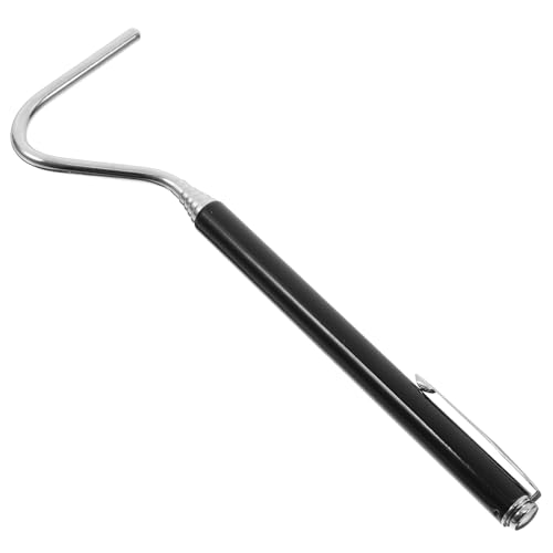 Retractable Adjustable Snake Hook Stainless Steel Extendable Catching Tool for Reptile Handling and Snake Tank Use